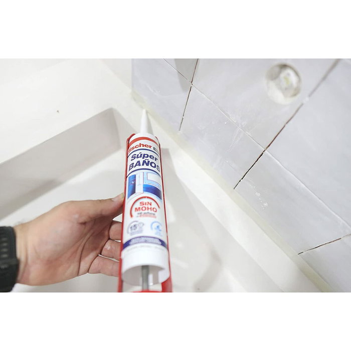 Fischer Silicona Super Baños sin moho translúcida 280 ml