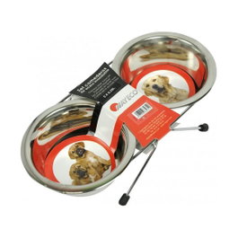 Nayeco Set de Comederos Doble Acero Inoxidable 2 x 0,35L