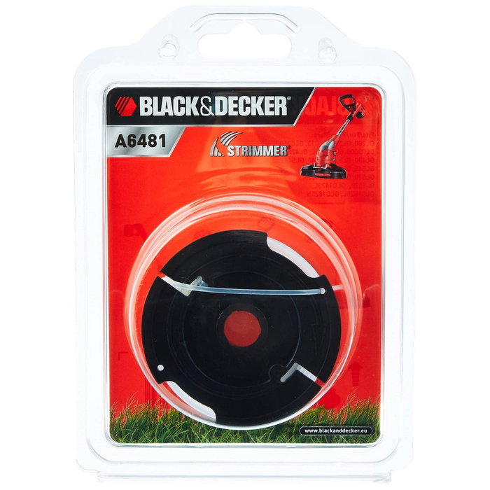 Black+Decker Hilo de Repuesto para Desbrozadora 1,6 mm 10 m