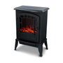 Torino Estufa Chimenea LED 2000W con Simulación de Llama y Leña Artificial