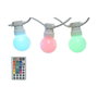 Lumineo Guirnalda 20 bombillas LED RGB exterior 14,5m IP44