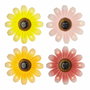 Lumineo Figura solar metálica con forma de flor colores surtidos ø14 x 4 cm