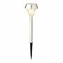 Lumineo Set de 4 Balizas Inox Luz Cálida 24x8 cm