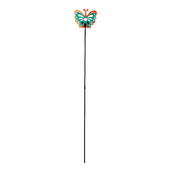 Baliza solar forma de mariposa colores surtidos 11.9 x 6 x 75 cm