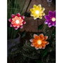 Lumineo Baliza solar forma de flor colores surtidos