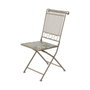 Silla plegable bistro color marrón para exterior