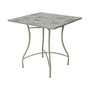 Mesa Bistro de Metal y Mosaico Marrón para Exterior 78 x 78 x 77 cm