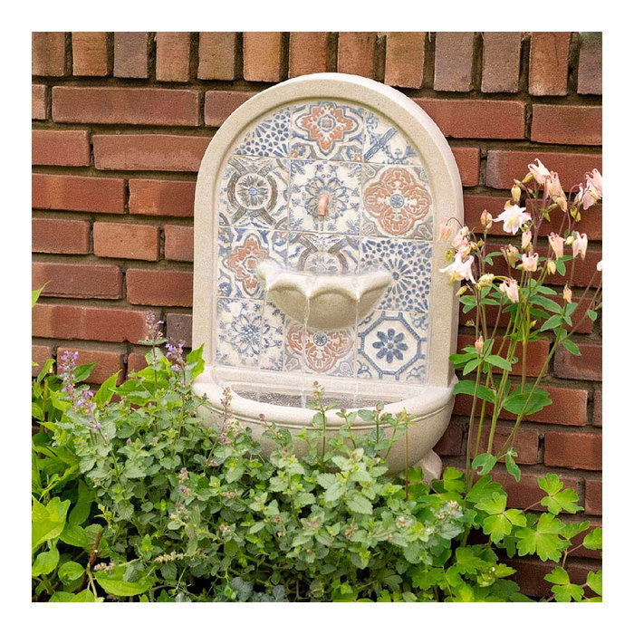 Lumineo Fuente de Agua Vintage para Exterior de Resina