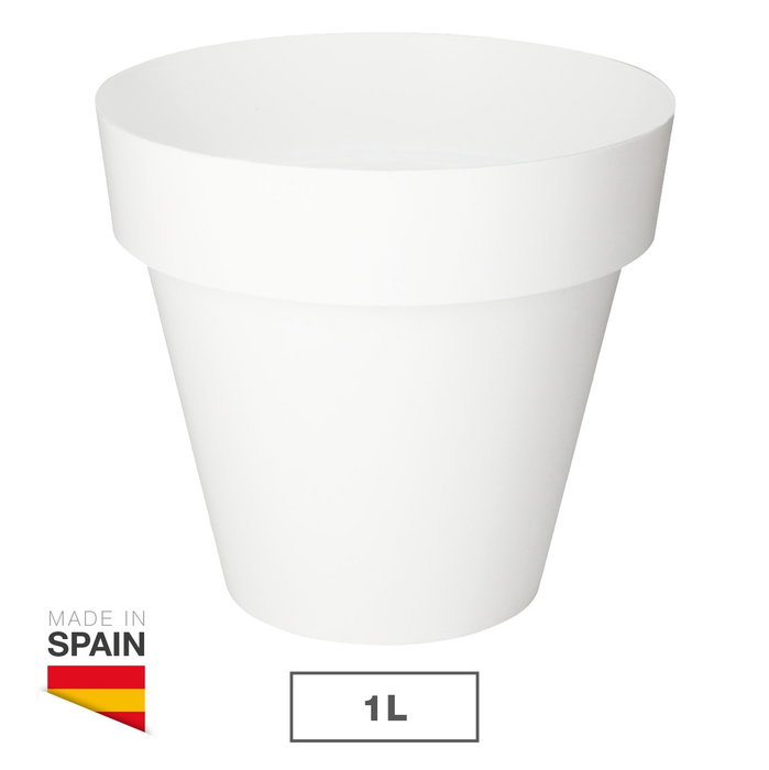 Plastiken Maceta Tes Blanco Ø140mm