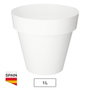 Plastiken Maceta Tes Blanco Ø140mm