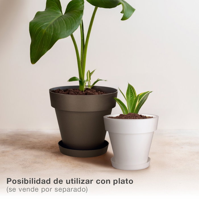 Plastiken Maceta Tes Blanco Ø140mm