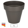 Plastiken Maceta Tes Gris antracita Ø140mm