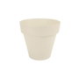 Plastiken Maceta de Inyección Ø14 cm, Color Ecru, Polipropileno, Exterior, Modelo Tes