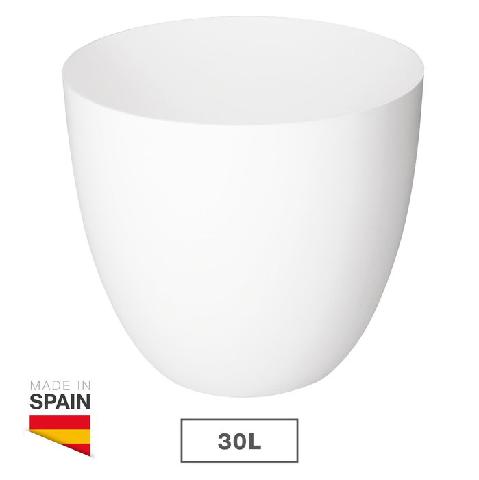 Plastiken Maceta de inyección modelo Cuenco Ø38 cm Blanco