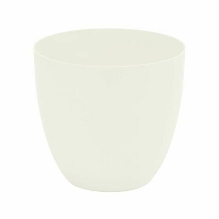 Plastiken Maceta de Inyección Modelo Cuenco Blanco Ø38 cm