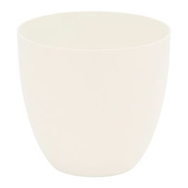 Plastiken Maceta Cuenco Ø38cm Blanco Polipropileno Exterior Resistente Rayos Solares