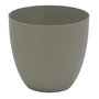 Plastiken Maceta Inyección Cuenco Tes - Maceta Exterior de Polipropileno Color Taupe, Alta Resistencia Solar, Ø 38 cm