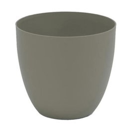 Plastiken Maceta de inyección modelo cuenco color taupe ø38 cm