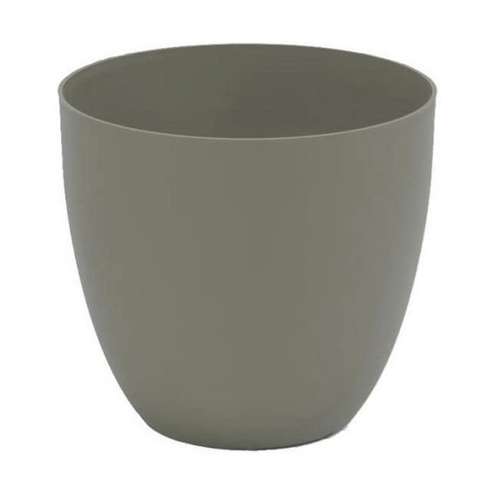 Plastiken Maceta de inyección modelo cuenco color taupe ø38 cm Plastiken Maceta de inyección modelo cuenco color taupe ø38 cm
