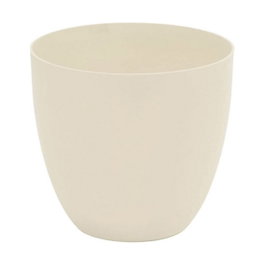 Plastiken Maceta de inyección modelo cuenco color ecru ø38 cm
