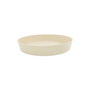 Plastiken Plato TES Plato de Inyección para Maceta Ø11 x 1.6 cm, Polipropileno Ocre/Ecru, Alta Resistencia a los Rayos Solares