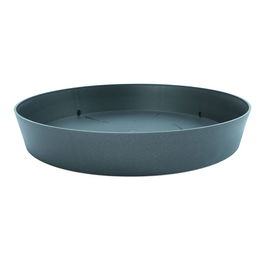 Plastiken Plato para Maceta Ø28x4,4cm Antracita Polipropileno Alta Resistencia Rayos Solares
