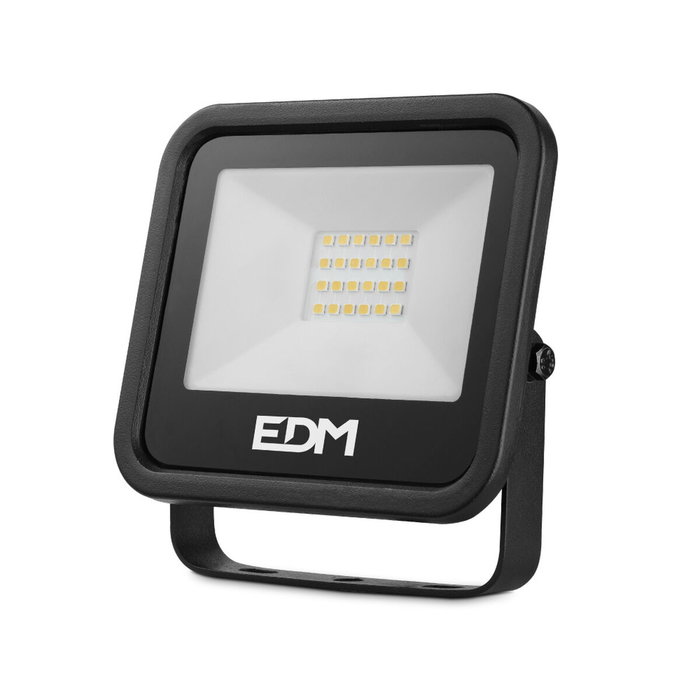 Edm Foco proyector LED Black Series 20 W 1520 lm 4000 K Luz día Edm Foco proyector LED Black Series 20 W 1520 lm 4000 K Luz día