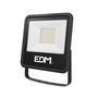 EDM Black Series Foco Proyector LED 50W 4000LM 4000K Luz Día, IP65, Clase F, 25000H, Negro, 19.2 x 2.9 x 17.5 cm