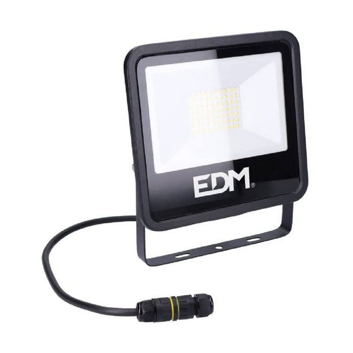 Edm Foco proyector LED Black Series 50W 4000lm Luz Día Negro