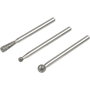 Wolfcraft Set de 3 muelas de diamante esféricas y cónicas