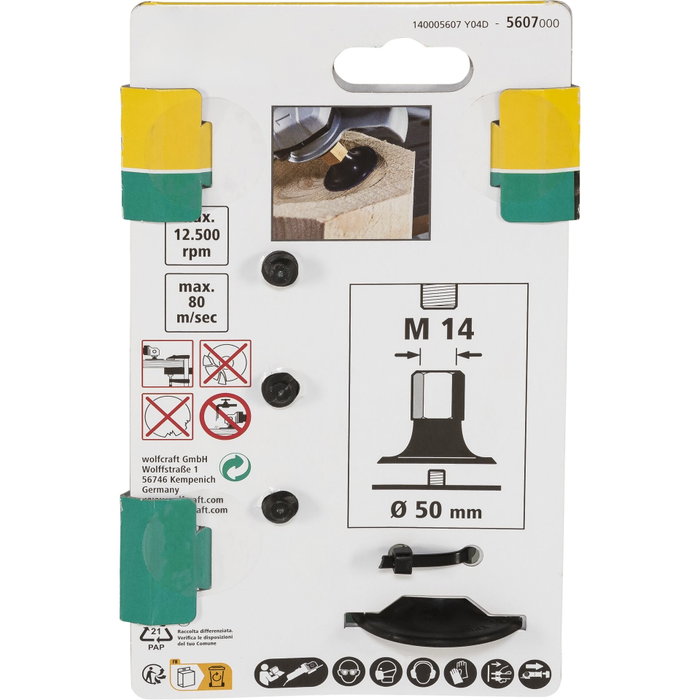 Wolfcraft Juego de lijado para amoladora angular de 50 mm, 4 piezas