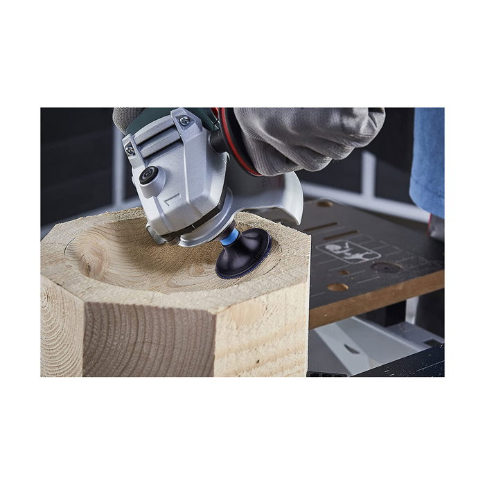 Wolfcraft Juego de lijar para amoladora angular de 4 piezas