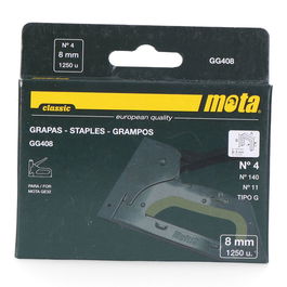 Mota Herramientas Grapas Nº 4 GG408 8mm 1000 Unidades Metálico Espesor 1,2mm