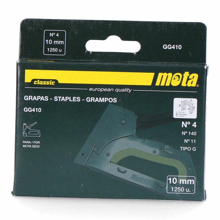 Mota Herramientas Grapas nº 4 de 10 mm, 1000 unidades Mota Herramientas Grapas nº 4 de 10 mm, 1000 unidades