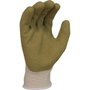 Juba Guante de Trabajo Poliéster/Algodón Reciclado T-11, Palma Látex Rugoso, Agarre Sólido, Durabilidad, Protección Sanitized, Resistente al Calor, Verde Oliva