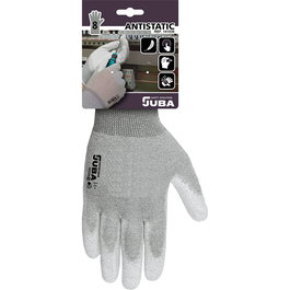 Guantes de Trabajo JUBA Gris Fibra de carbono Antiestático