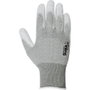 Juba Guante Antiestático T-10 Nailon Fibra Carbono Palma Poliuretano Talla 10 EN16350 Gris