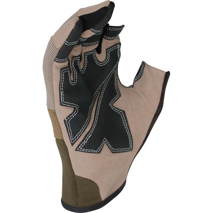 Juba Guantes de Trabajo Táctiles Mecanix T-10, Piel Sintética/Spandex, 3 Dedos Abiertos, Marrón/Negro Juba Guantes de Trabajo Táctiles Mecanix T-10, Piel Sintética/Spandex, 3 Dedos Abiertos, Marrón/Negro