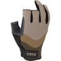 Juba Guantes de Trabajo Táctiles Mecanix T-10, Piel Sintética/Spandex, 3 Dedos Abiertos, Marrón/Negro