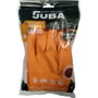 JUBA Guante de trabajo Grandeur 70, látex/neopreno con interior flocado algodón bacteriostático, talla 10 naranja para industria química, cárnica, pesada, construcción y limpieza