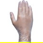 Juba Guante Desechable de Vinilo sin Polvo Talla 9 Transparente - Caja 100 Unidades - Ideal para Sanidad y Alimentación