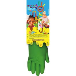 Juba Guante de látex flocado infantil bicolor t-04 años