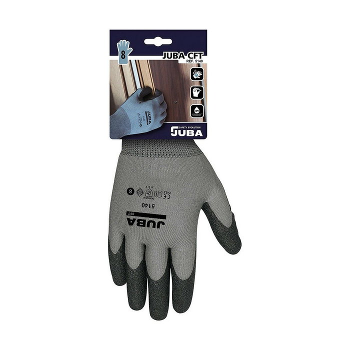 Juba Guante de nailon con palma recubierta de PVC talla 9