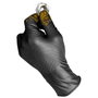 Juba Guantes de Nitrilo Desechables Negros Talla 7, Caja de 50 uds