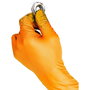 Caja 50 guantes desechables nitrilo naranja sin polvo talla 8 juba