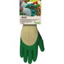 Juba Guante poliéster con palma látex T-08 Verde Talla 8 para Jardinería