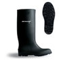 Dunlop Bota de Agua PVC Caña Alta Negra Talla 39 Antideslizante Resistente Hidrocarburos EN 347