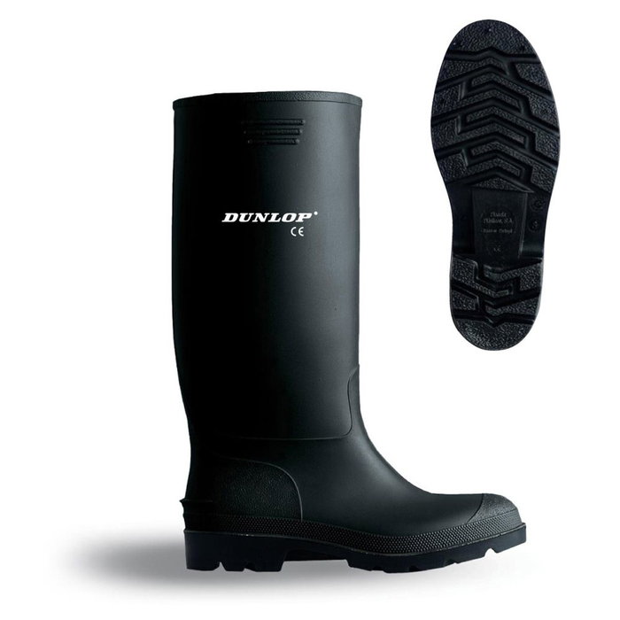 Dunlop Bota de Agua PVC Caña Alta Negra Talla 40 Dunlop Bota de Agua PVC Caña Alta Negra Talla 40