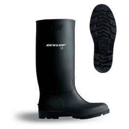 Botas de agua Dunlop Negro Poliéster PVC