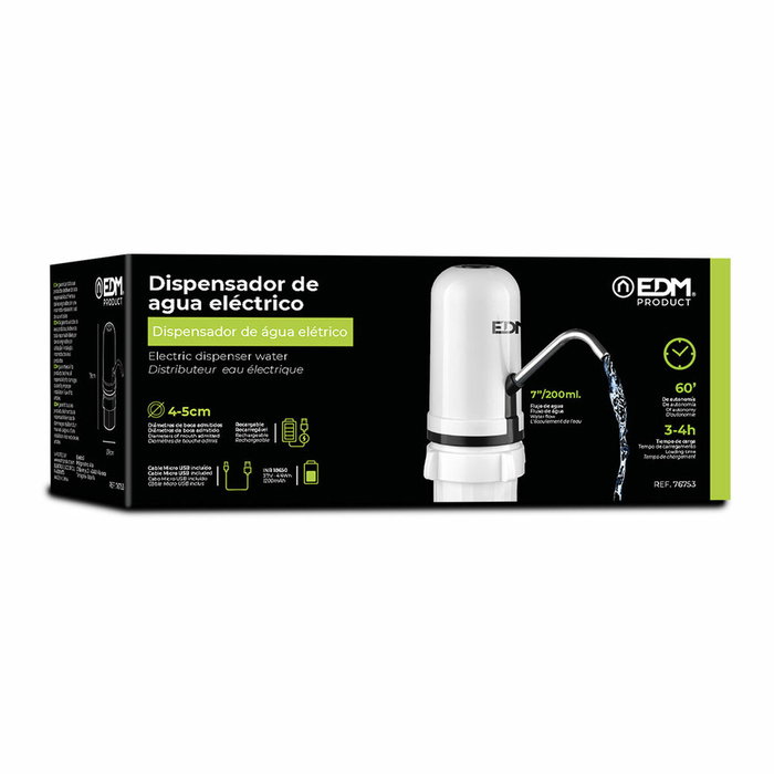 Edm Dispensador electrónico para garrafas de agua de 20 litros